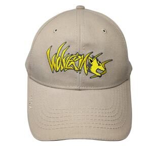 Wolverines Safety Committee Strapback Hat Beige One Size Embroidered
